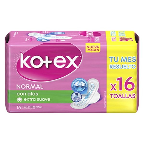 Kotex Toalla Femenina Normal (16 Unidades) alt