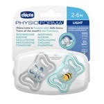 Chupete Chicco Physio Light Deco Celeste 2-6 m x 2 un #2