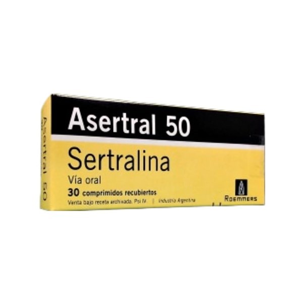Roemmers Asertral Sertralina 50 Mg x 30 Comp Ranurados #1