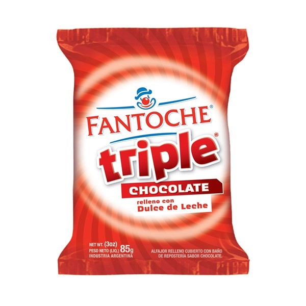 Alfajor Fantoche Choco Negro Triple 85 G. #1