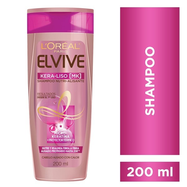 Elvive Shampoo Kera-Liso 230º 200 ml alt