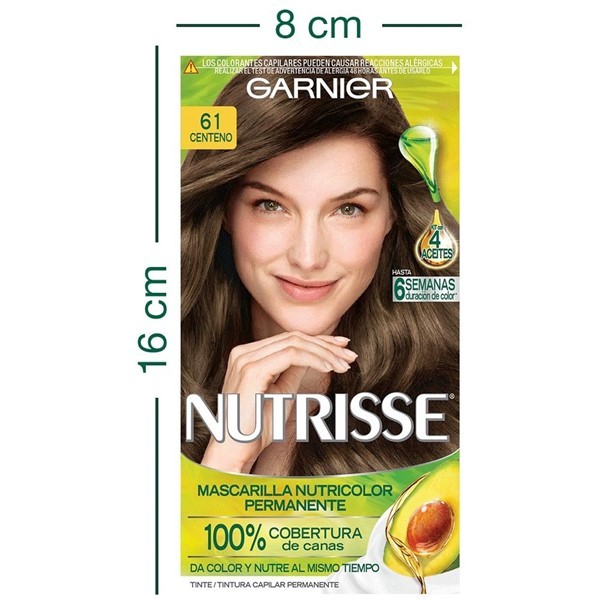 Garnier Nutrisse Kit de Coloracion 61 Centeno alt