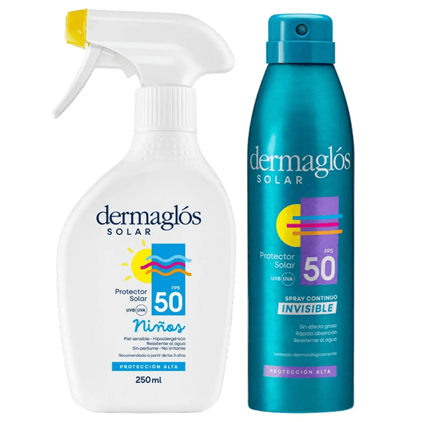 Dermaglós Kit Protección Solar Adultos Y Niños Fps 50 #1