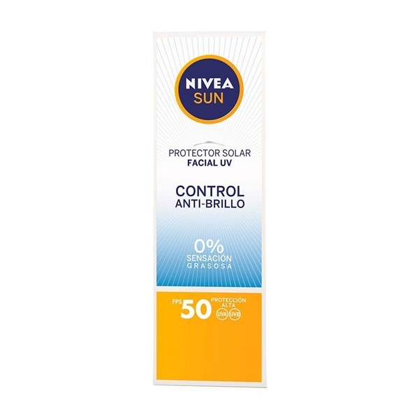 Protector Solar Facial Nivea Sun Control Brillo FPS 50 x 50 ml alt