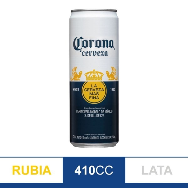Cerveza Corona en Lata 410 cc. #1