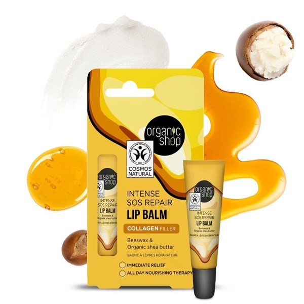 Organic Shop Bálsamo Labial Reparación Intensa Con Cera de Abeja & Manteca de Karité Tamaño 10 ml alt