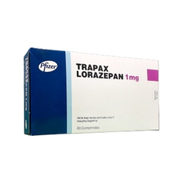 Pfizer Trapax Lorazepam 1 Mg x 60 Comp #1