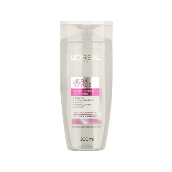 Loción Tonificante Piel Seca Sinsible L´Oréal Paris Hidra Total 5 200 ml alt