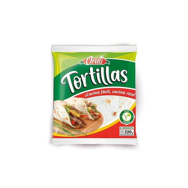Tortillas Veganas Orali de Trigo Blanco Para T #1