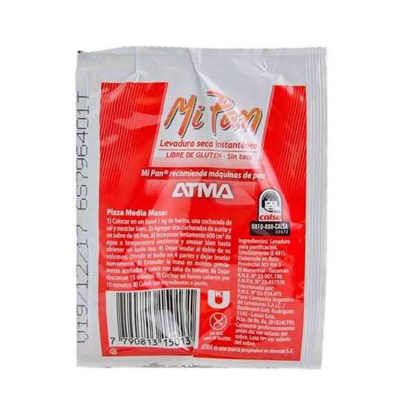 Levadura Mi Pan Instantánea 10 Gr alt