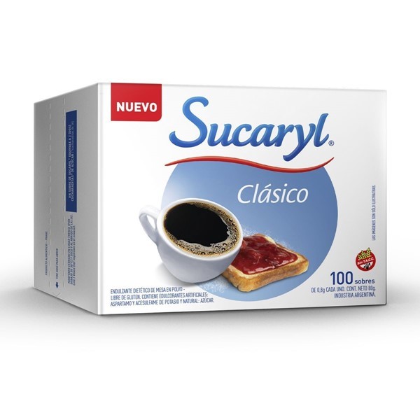 Sucaryl Edulcorante Clasico Por 100 Sobres alt