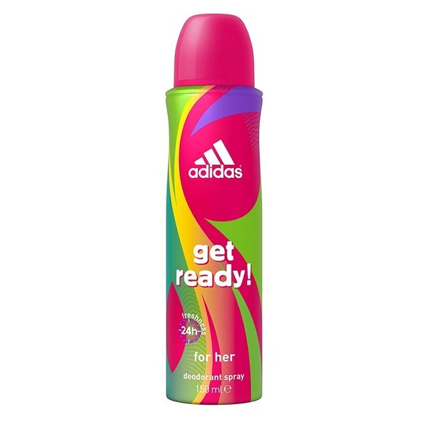 Adidas Desodorante Aerosol Femenino Get Ready 150 Ml #1