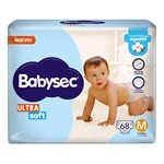 Pañales Babysec Ultrasoft M 68 Un #1