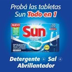 Tabletas Lavavajillas Sun Todo En 1 20 Unidades #4