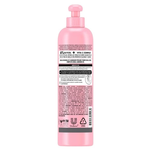 Crema Para Peinar Sedal Luminous Uv x 300 ml alt