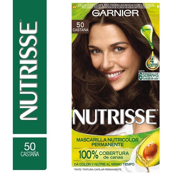 Garnier Nutrisse Kit de Coloracion 50 Castaño 50 Castano Claro #1