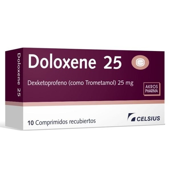 Doloxene 25 Mg | 10 Comprimidos | Dexketoprofeno #1