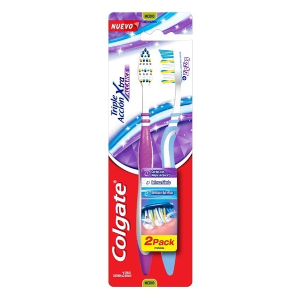 Cepillo Dental Colgate Zig Zag Plus Suave 2 U alt