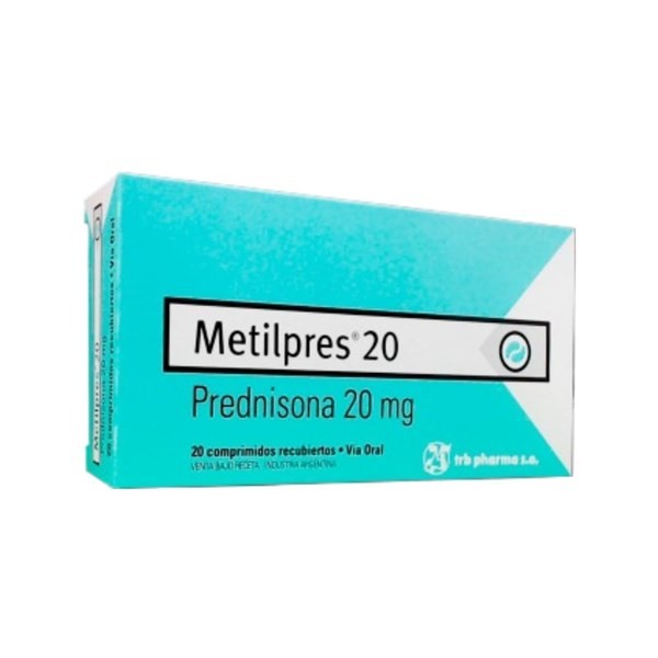 Trb-Pharma Metilpres Prednisona 20 Mg x 20 Comp Ranurados #1