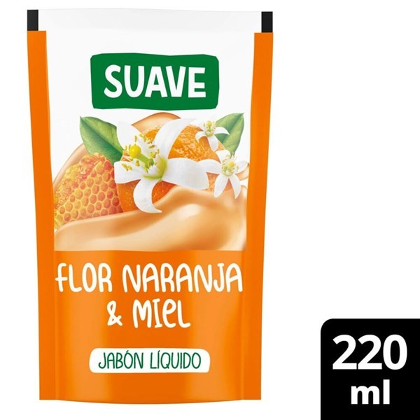 Jabón Líquido Para Manos Suave Flor Naranja Y Miel 220 Ml. #1