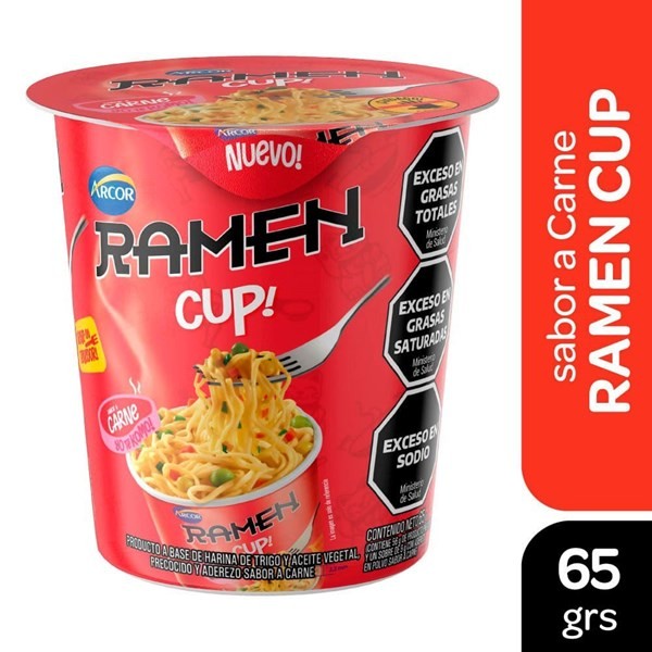 Sopa Ramen Sabor Carne 65 Grs Arcor #1