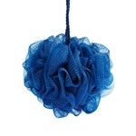 Basicare Pompon de Baño de Lujo Con Cordon (Azul) #2