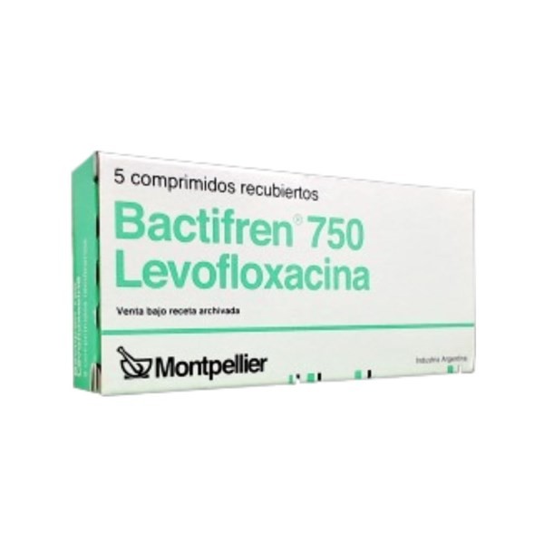 Montpellier Bactifren 750 750 Mg Levofloxacina x 5 Comp Recubiertos #1