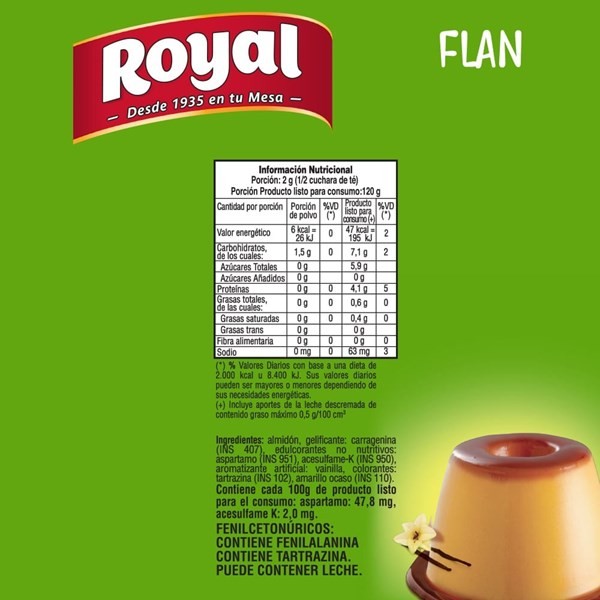 Flan Royal Vainilla 60 G alt
