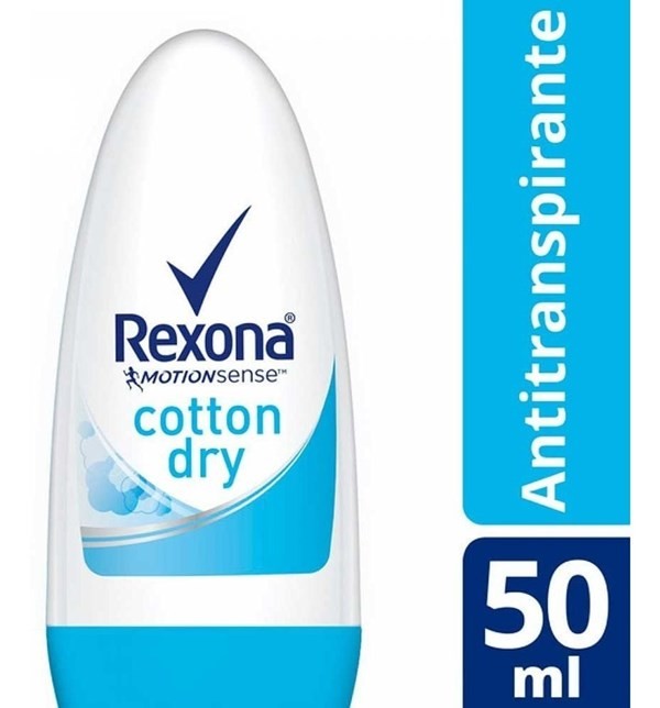 Rexona Cotton Dry Antitranspirante Roll On Fem x 50 ml #1