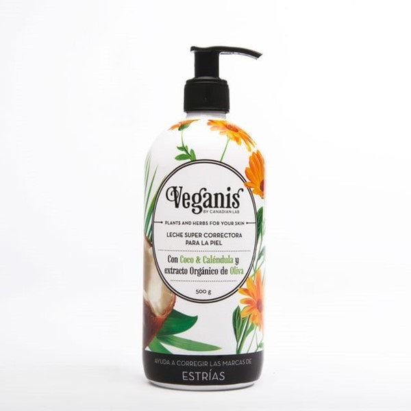 Veganis Leche Super Correctora de Coco Y Calendula 500 gr alt