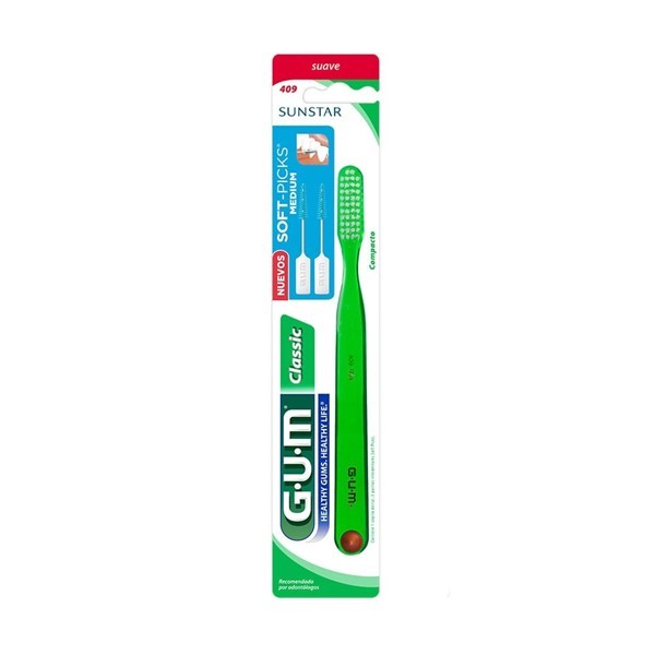Gum Cepillo Dental Classic Compacto 409 Suave #1