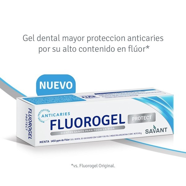 Fluorogel Gel Dental Con Fluor Protect Menta 60 gr.