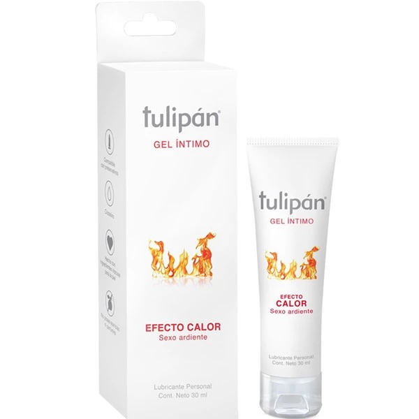 Tulipán Lubricante en Gel Uso Íntimo Calor x 30 ml alt