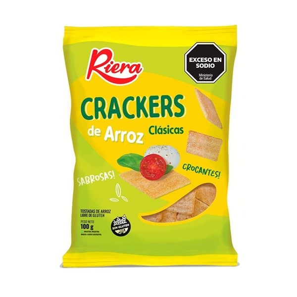 Crackers de Arroz Clásicas x 100 grs Riera #1