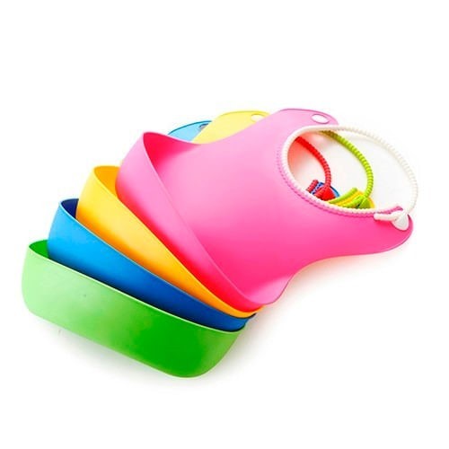 Baby Innovation Babero Silicona Azul Con Bolsillo Contenedor (Impermeable) alt