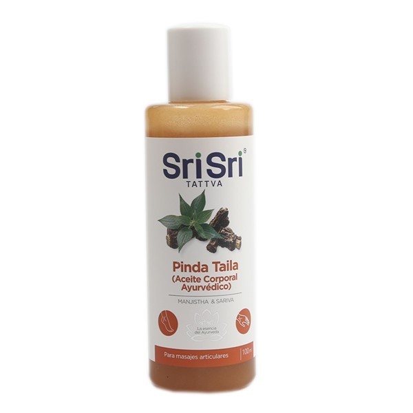 Sri Sri Aceite Corporal Para Masajes Articulares Pinda Taila 100 ml #1