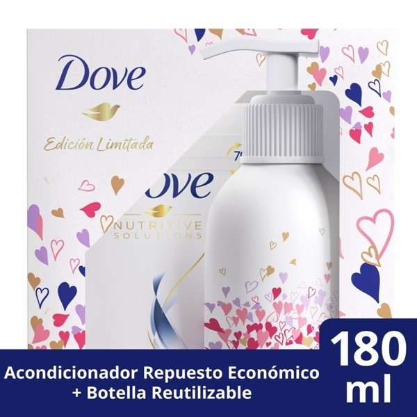 Dove Acondicionador Reconstrucción Completa + Botella de Aluminio 180 ml #1
