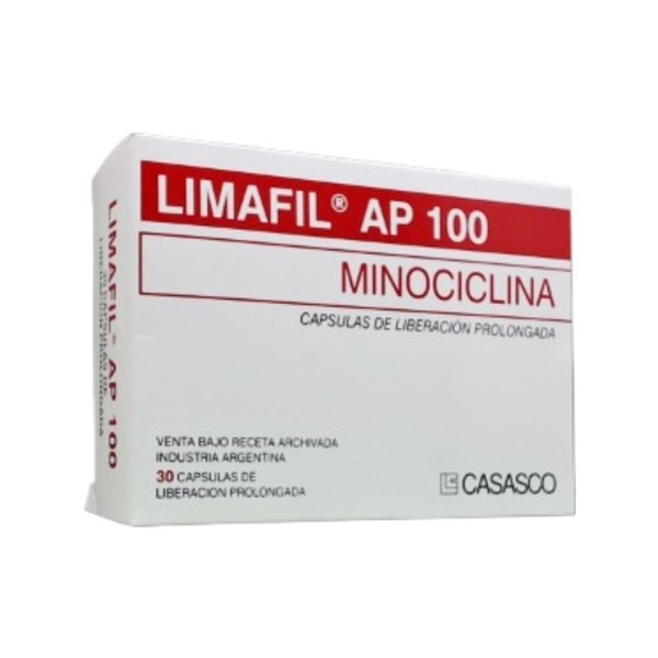 Casasco Limafil Ap Minociclina 100 Mg x 30 Cáps #1