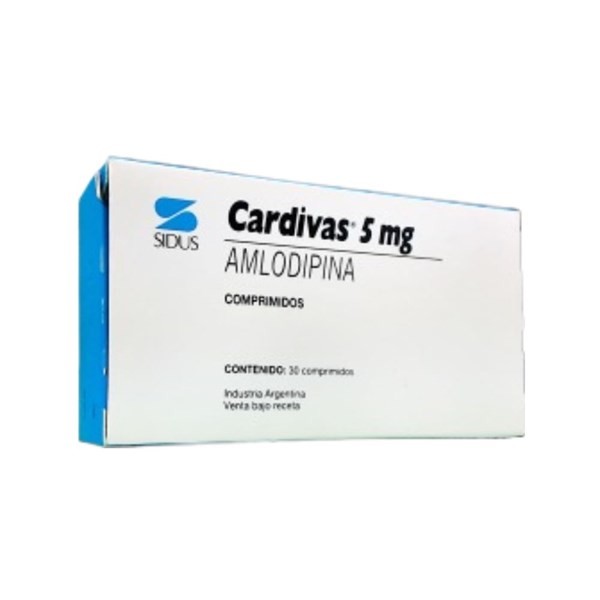 Sidus Cardivas 5 Mg Amlodipina x 30 Comp Ranurados #1