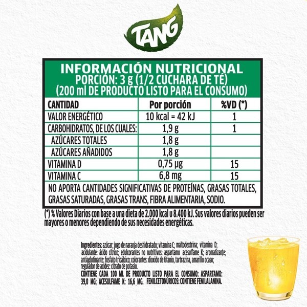 Jugo en Polvo Tang Sabor Multifruta 15 g alt