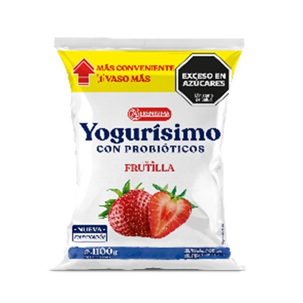 Yogur Bebible Entero Yogurisimo Sabor Frutilla 1100 g. #1