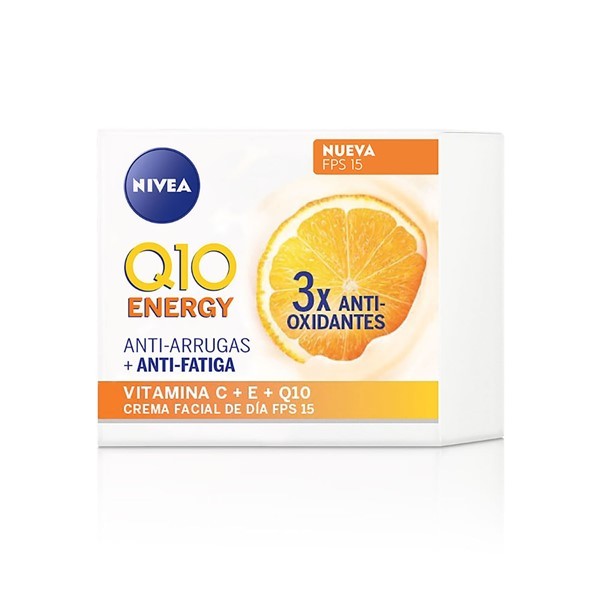 Nivea Crema Facial Antiarrugas  Q10 Energy + Vitamina C Y E Fps 15 50 ml alt