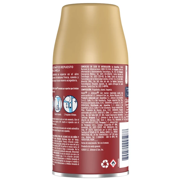 Aromatizante de Ambientes Automático Glade Manzana Y Canela Repuesto 175 gr alt