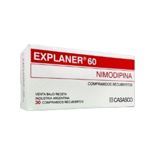 Casasco Explaner 60 Nimodipina 60 Mg x 30 Comp Recubiertos