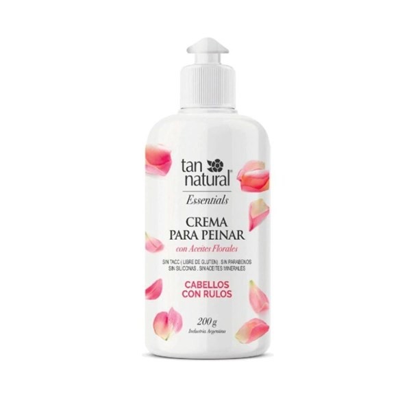 Tan Natural Crema Para Peinar Rizoa Con Aceites Florales Para Rulos 200 ml #1