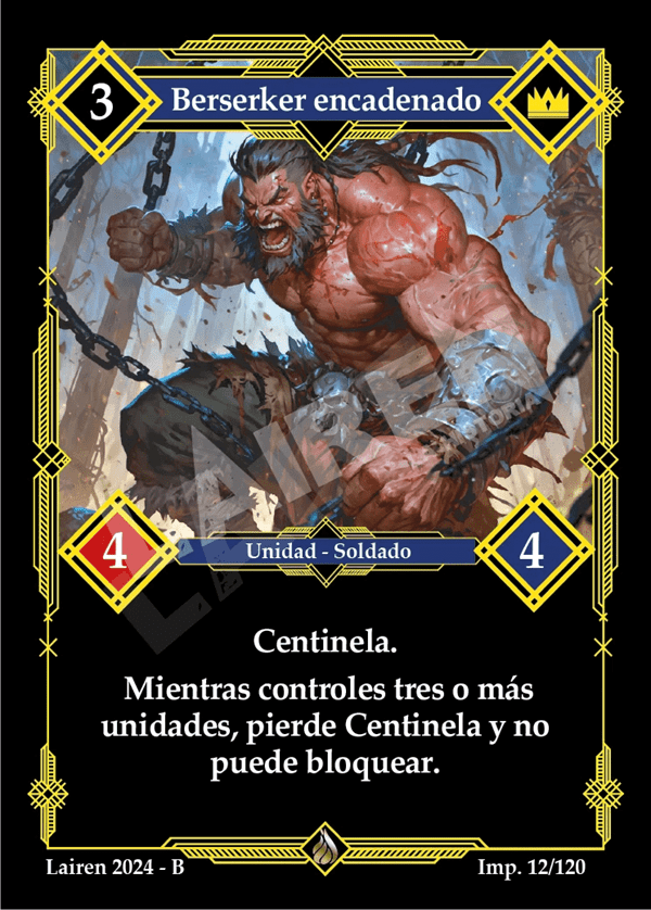 012 Berserker Encadenado - Coste 3 #1