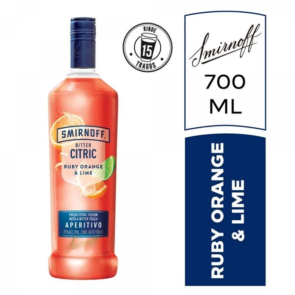 Smirnoff Aperitivo Smf Bc Ruby Orange&lime X 700 Ml #1
