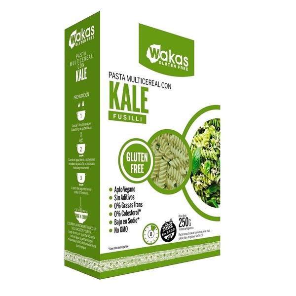 Wakas Pasta Waka Multicereal Kale x 250 g #1