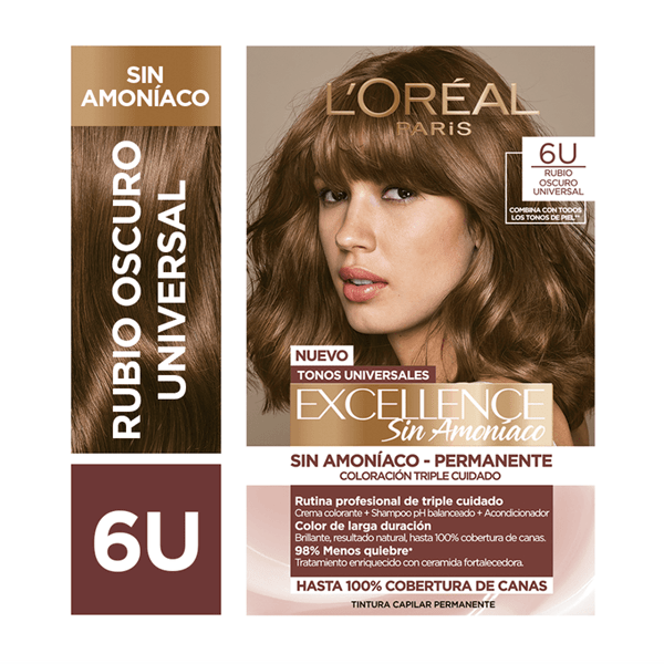 Tintura Permanente Excellence Sin Amoniaco Nº 8 Rubio Claro @ #B58658 #1