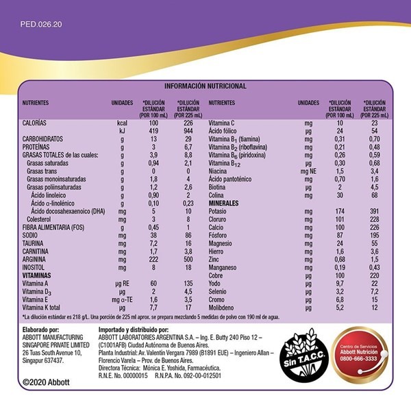 Abbott Suplemento Nutricional Sabor Chocolate Lata 400 gr alt
